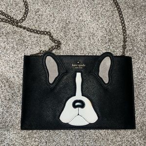 Kate Spade Antoine bulldog sima clutch